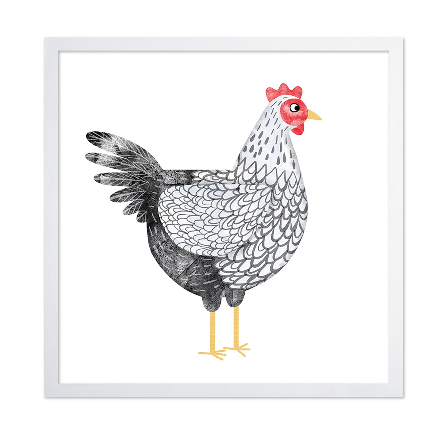 Elegant Hen Illustration