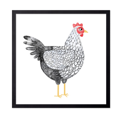 Elegant Hen Illustration