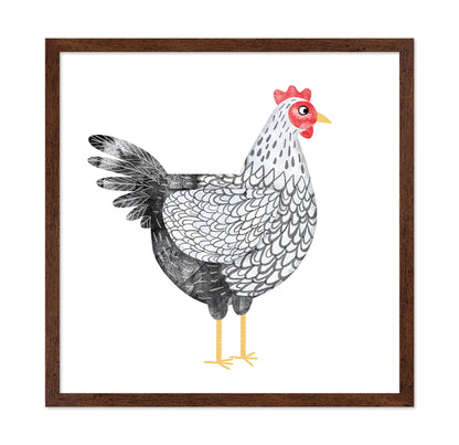 Elegant Hen Illustration