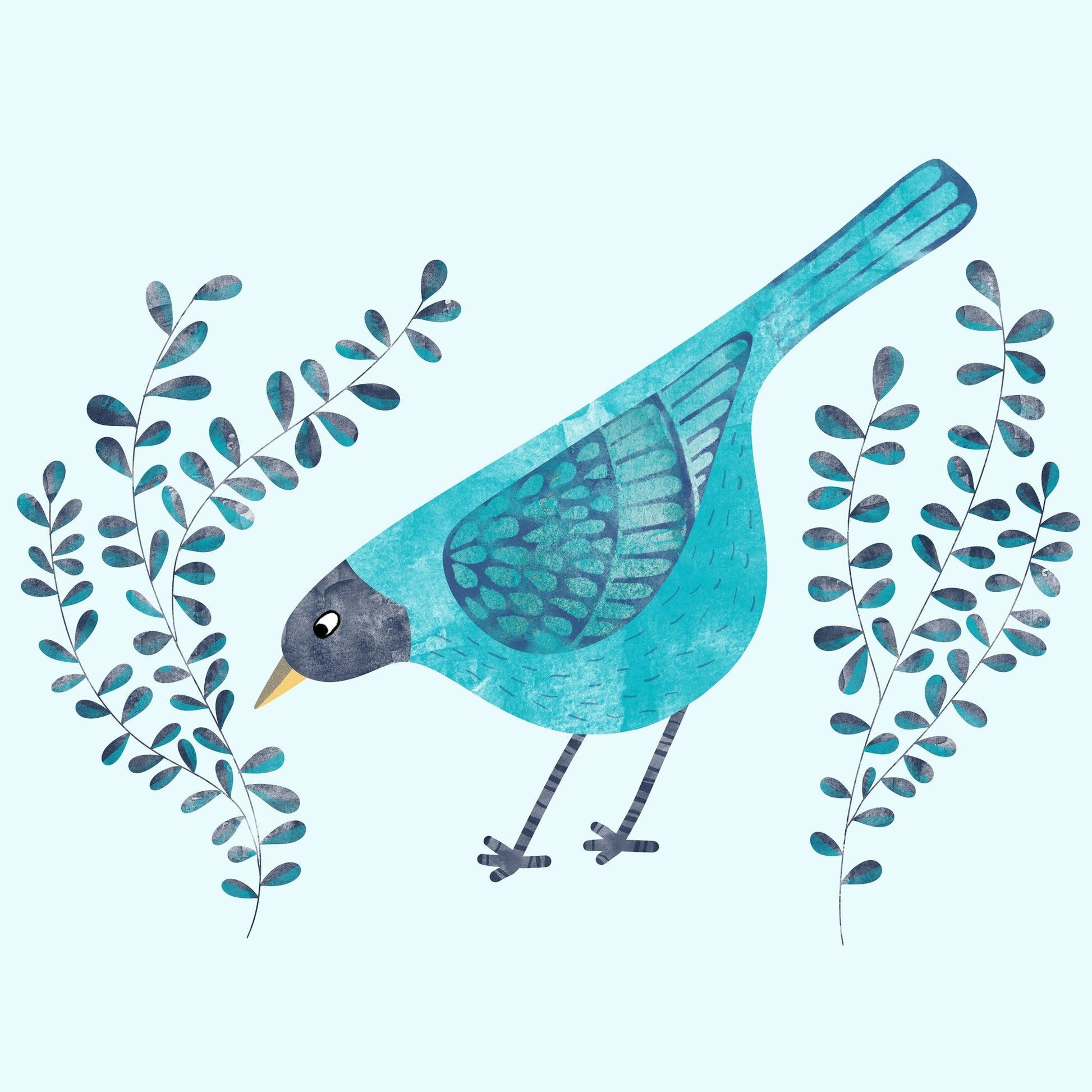 Blue Garden Bird