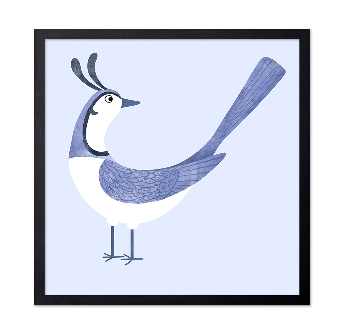 Blue Whimsy Bird