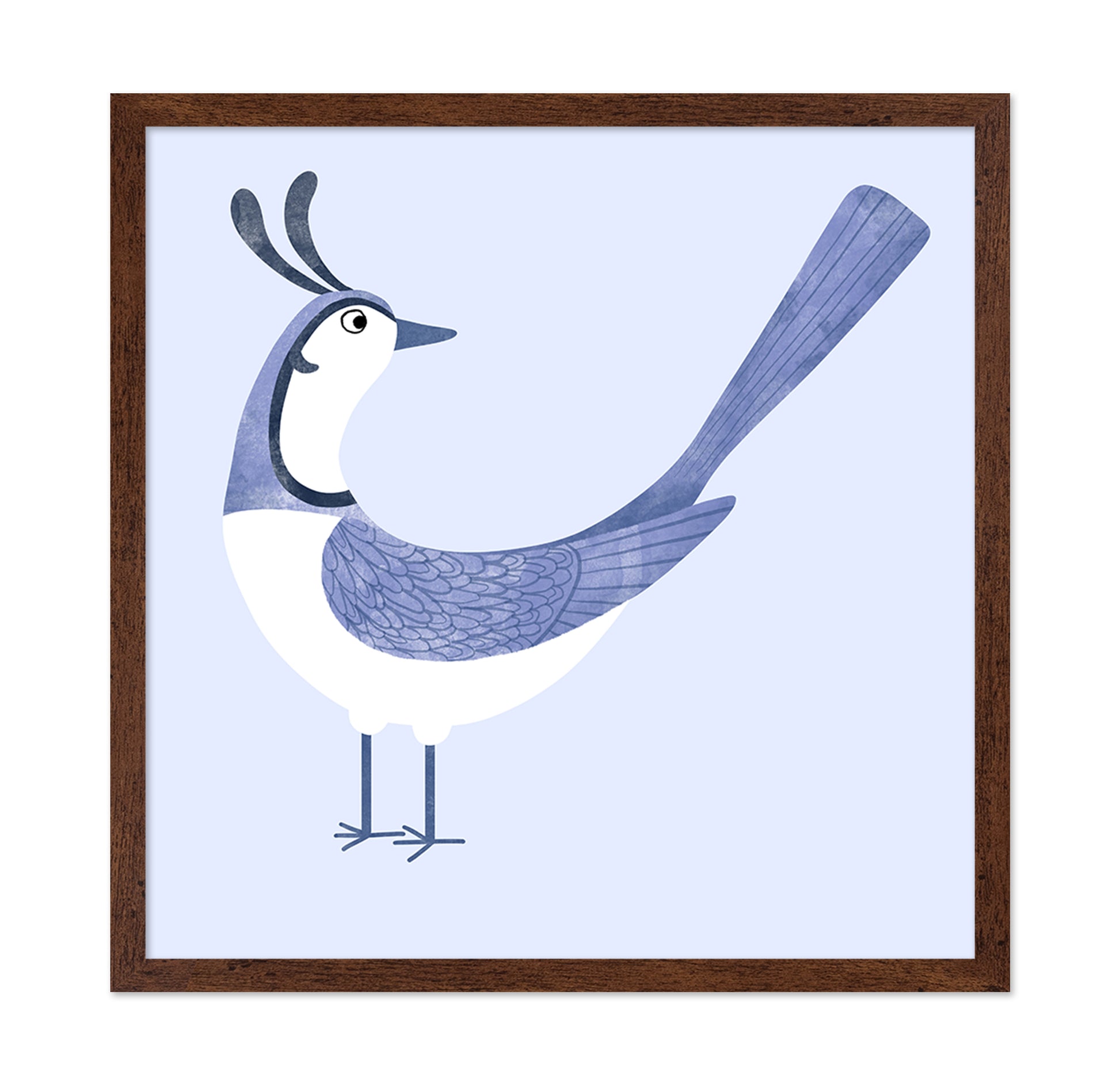 Blue Whimsy Bird