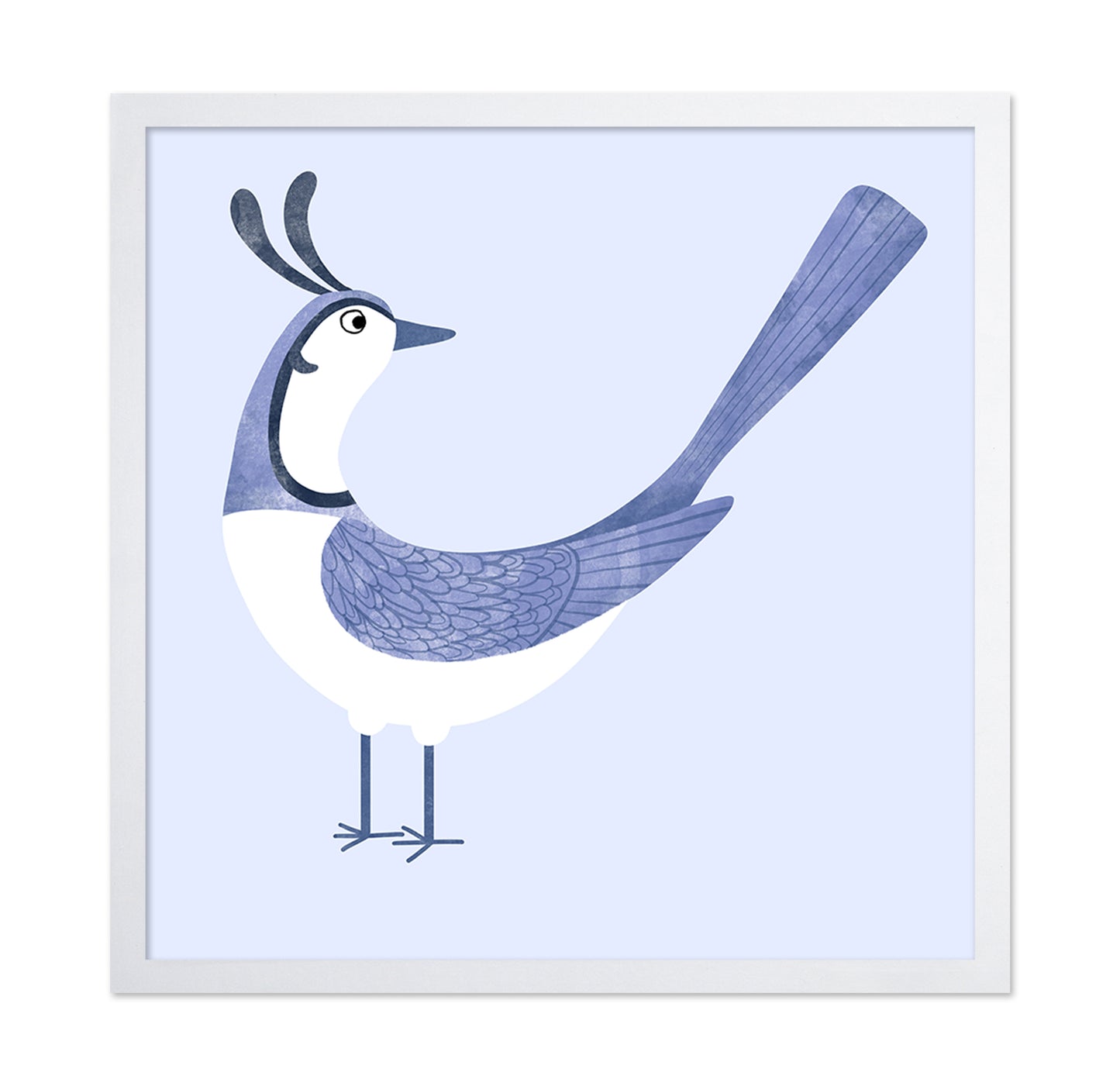 Blue Whimsy Bird