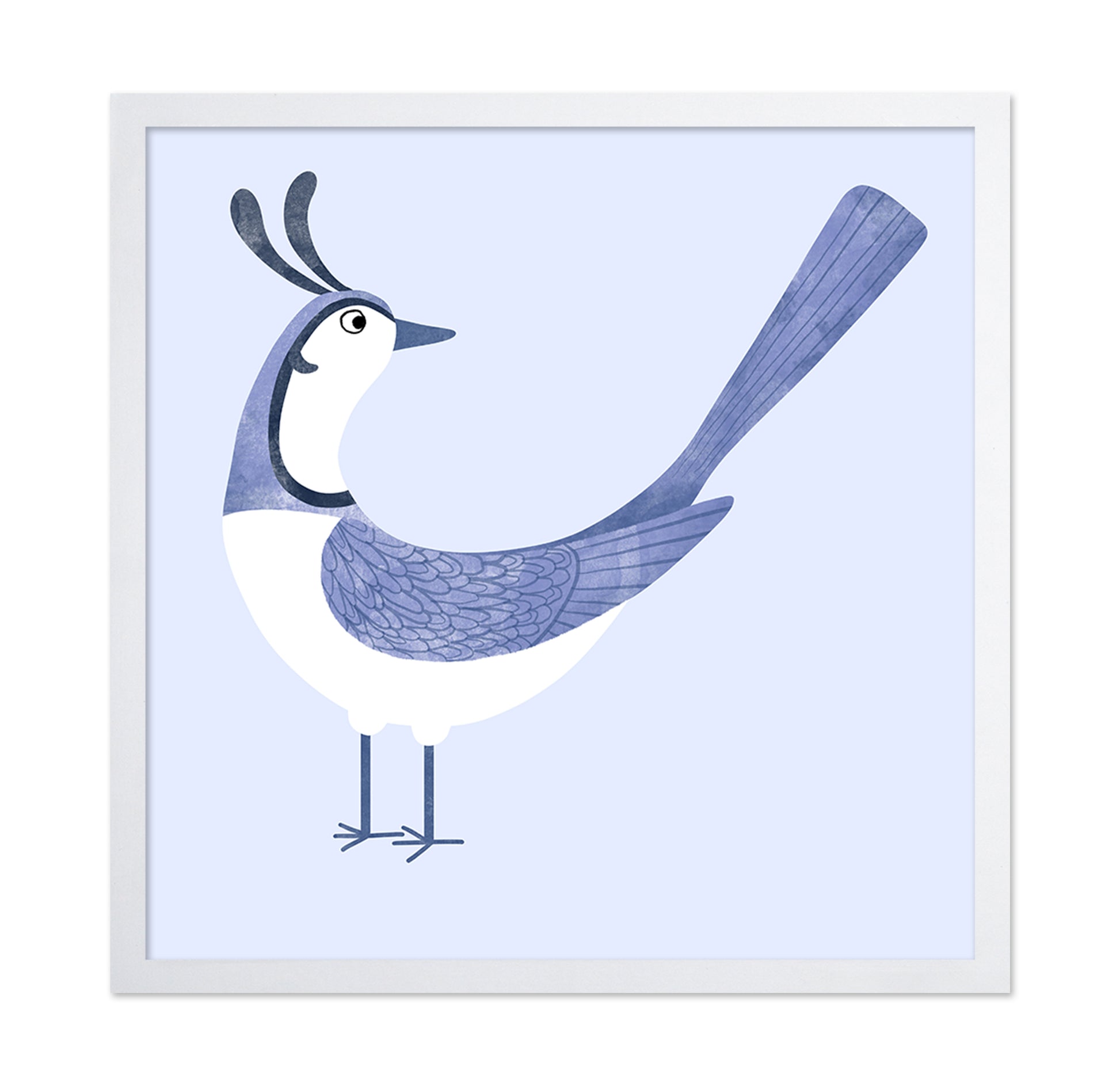 Blue Whimsy Bird