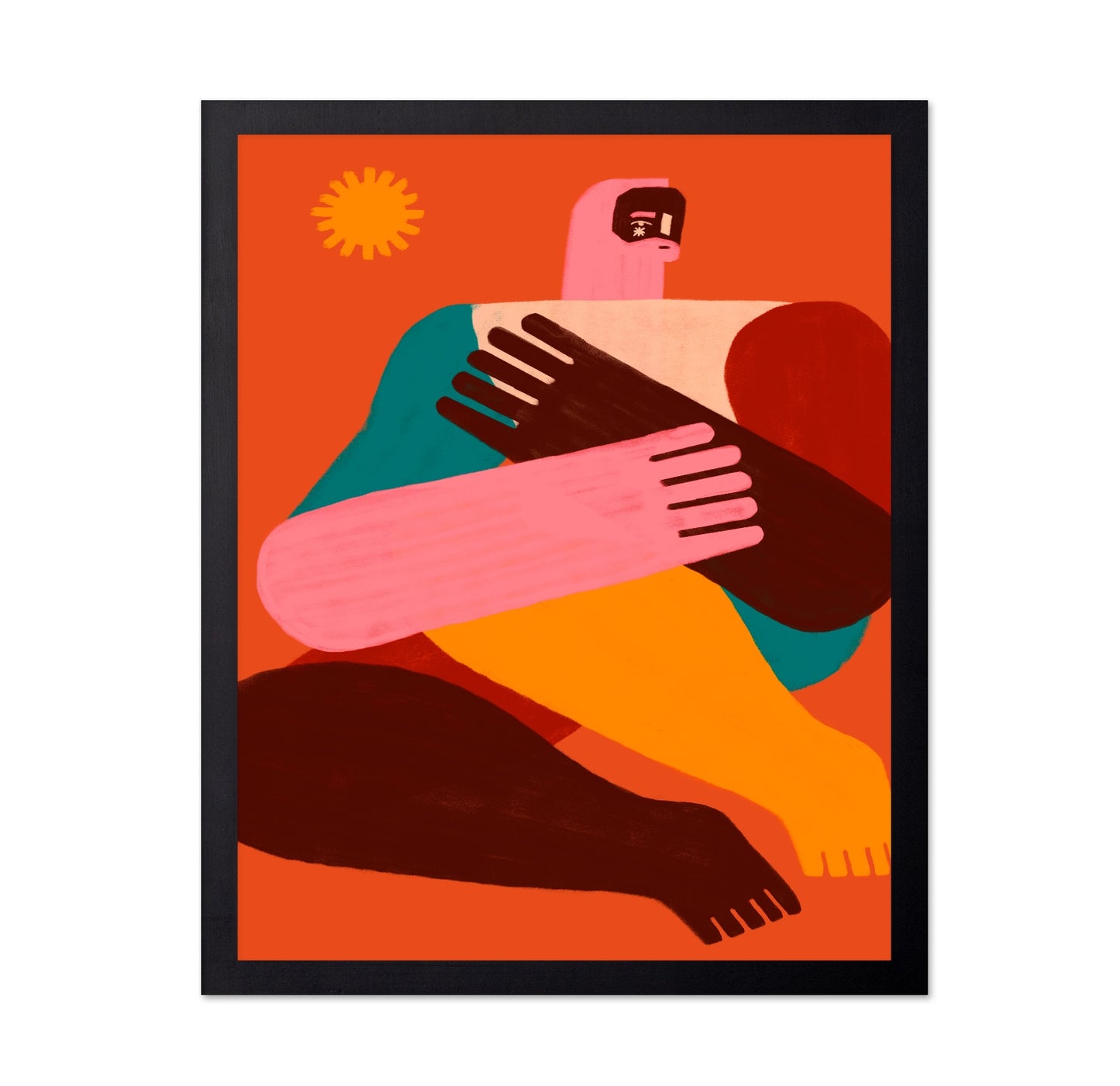 Abstract Human Embrace