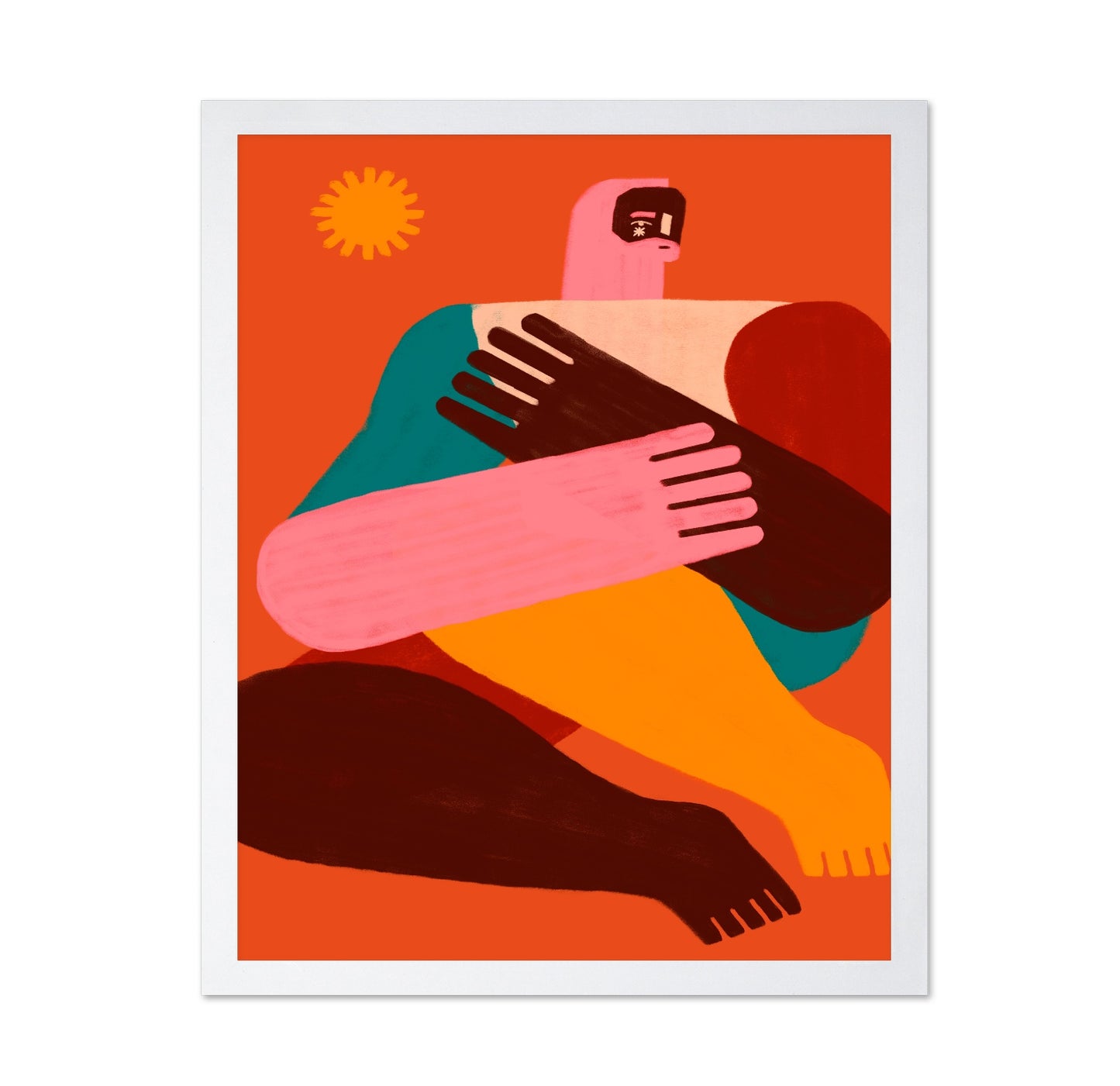 Abstract Human Embrace