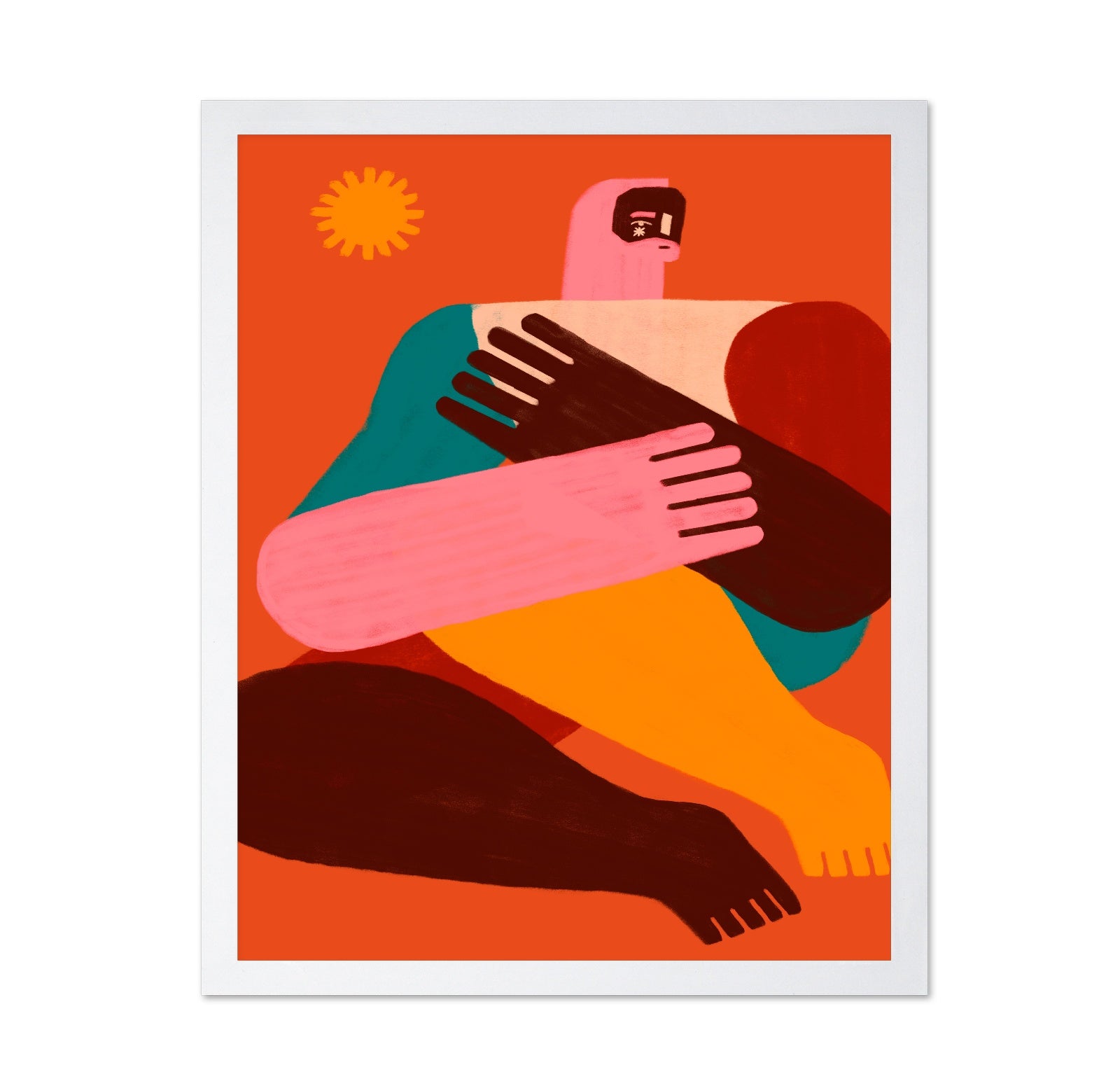 Abstract Human Embrace