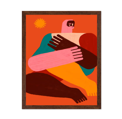 Abstract Human Embrace