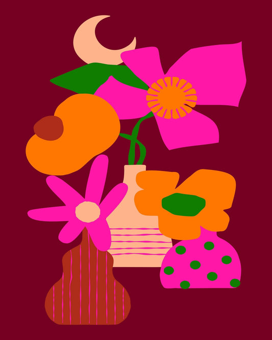Bold Floral Night
