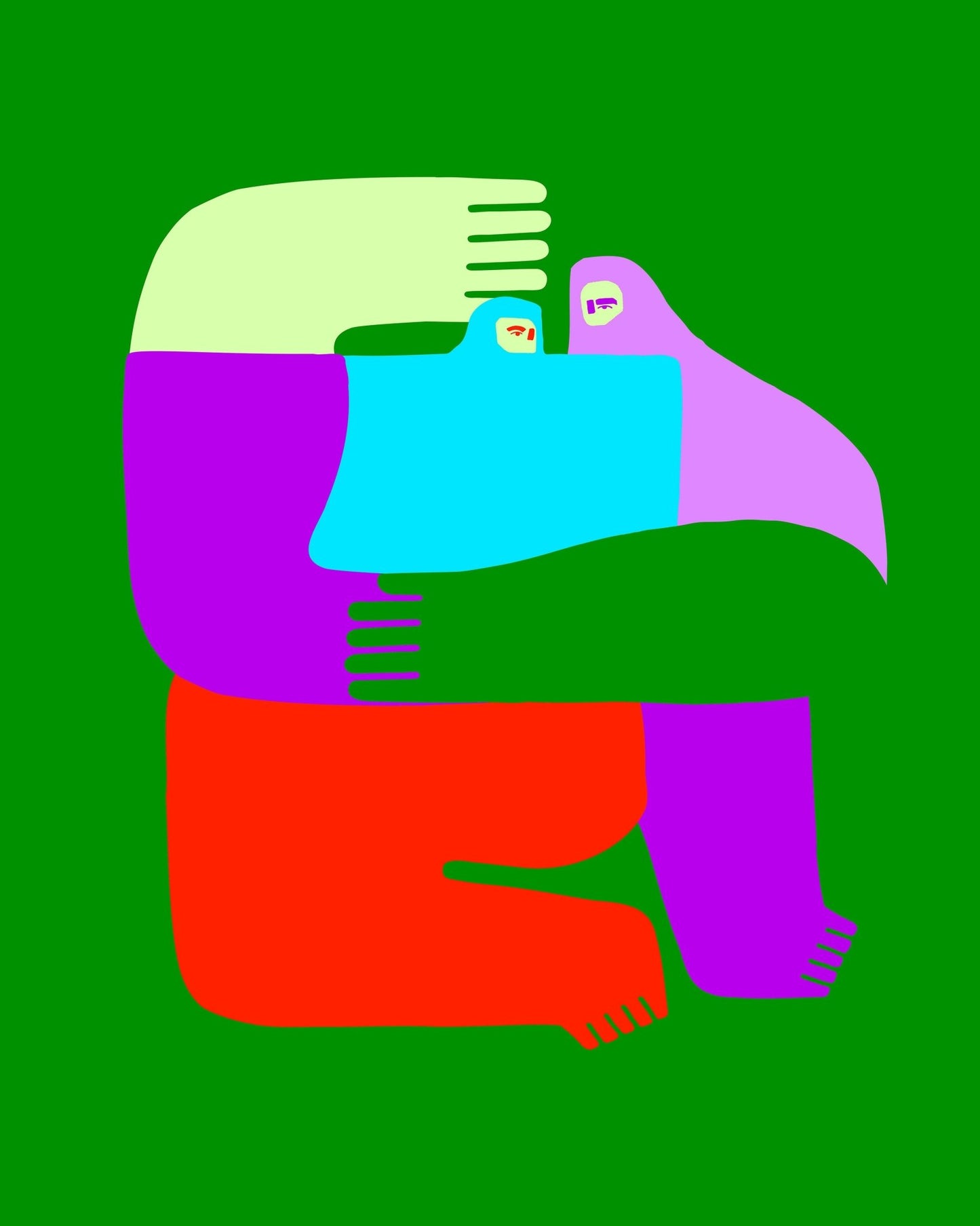 Colorful Figure Hug