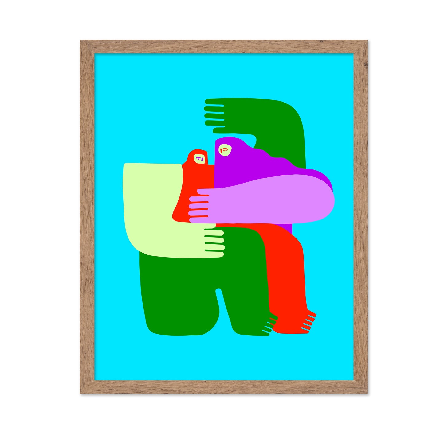 Vibrant Hug Figures