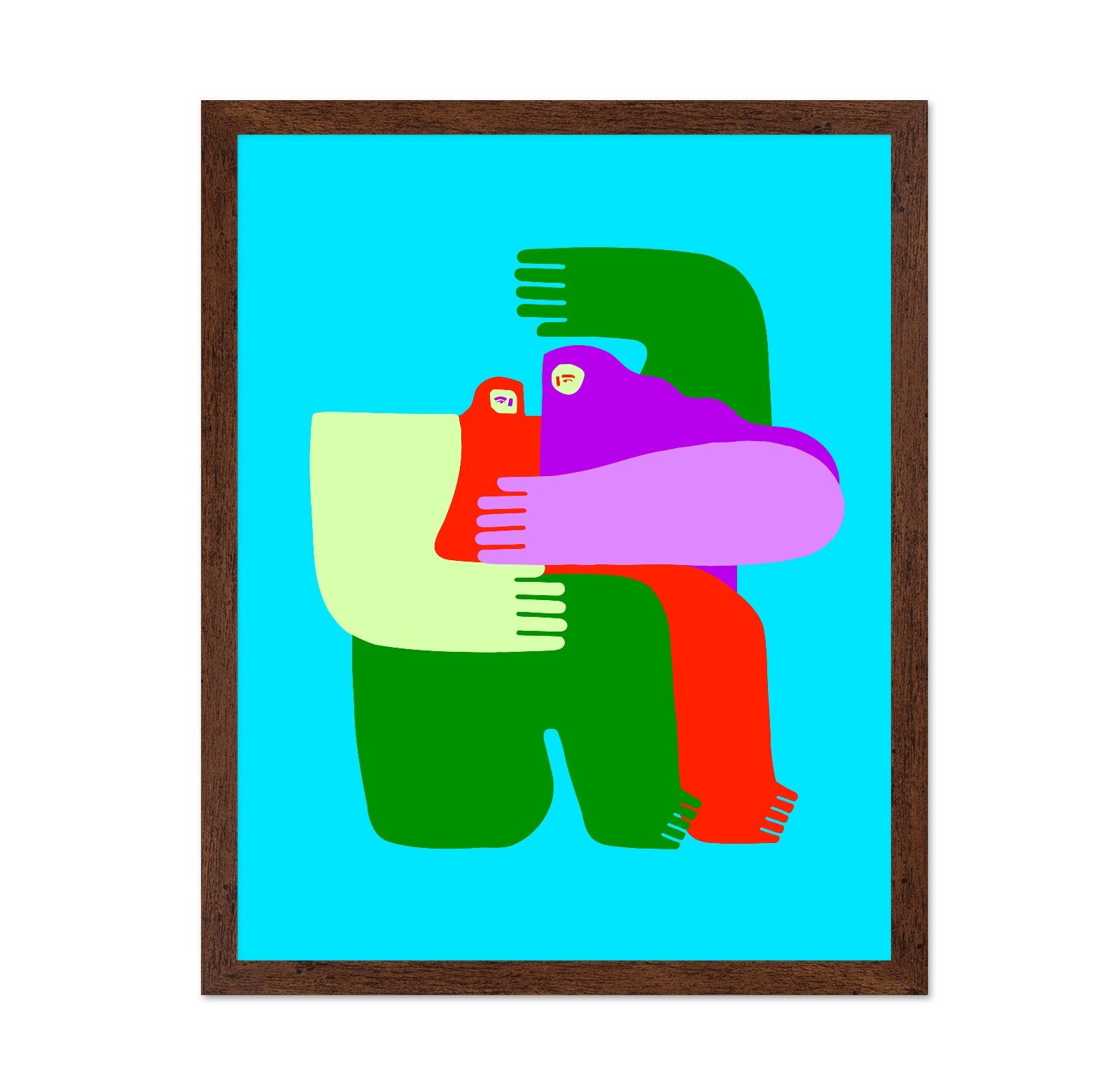 Vibrant Hug Figures