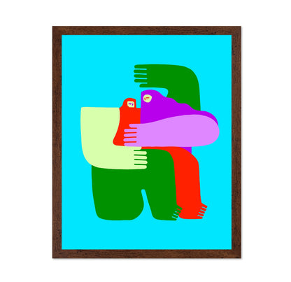 Vibrant Hug Figures
