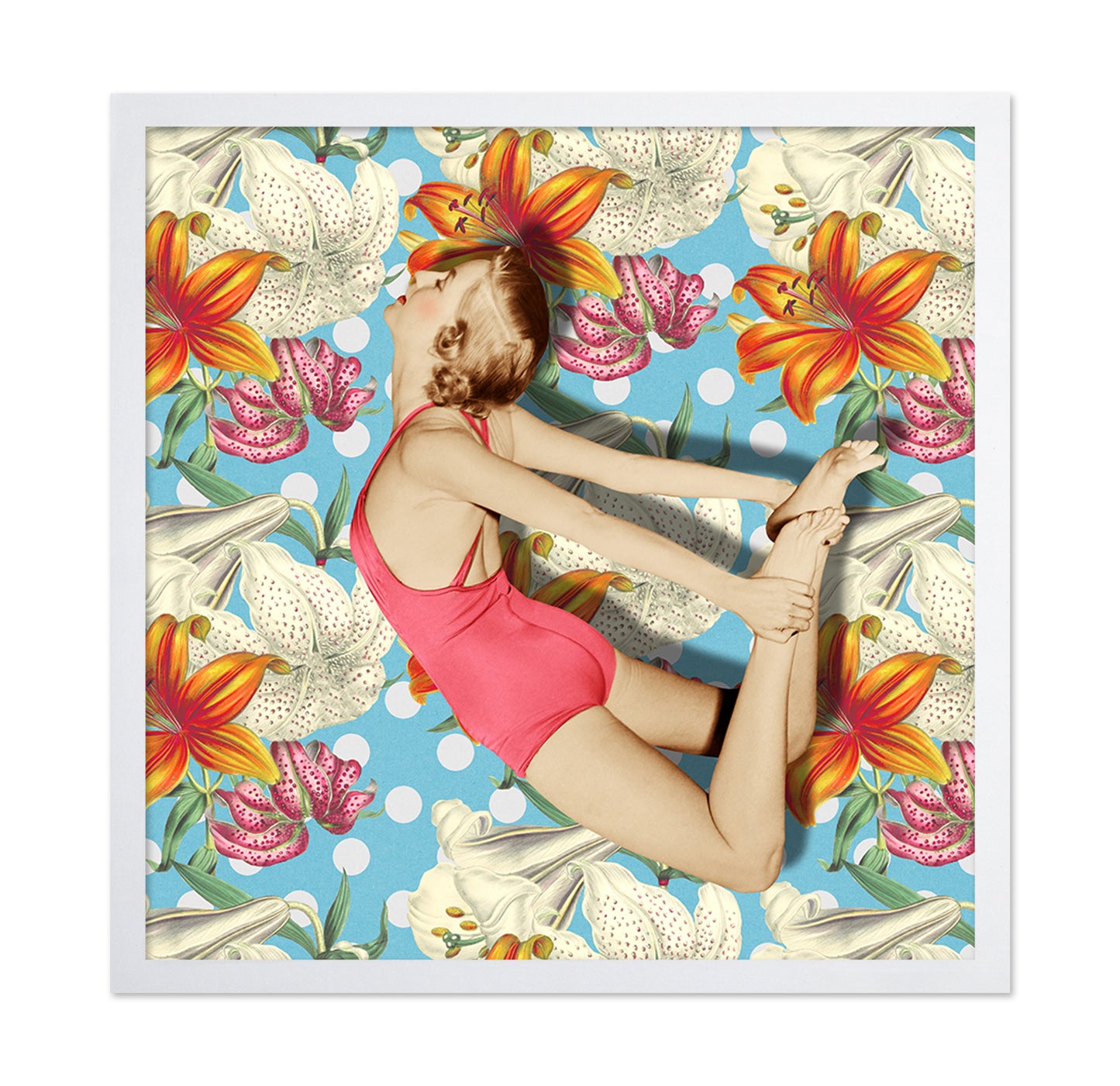 Floral Jump Pose