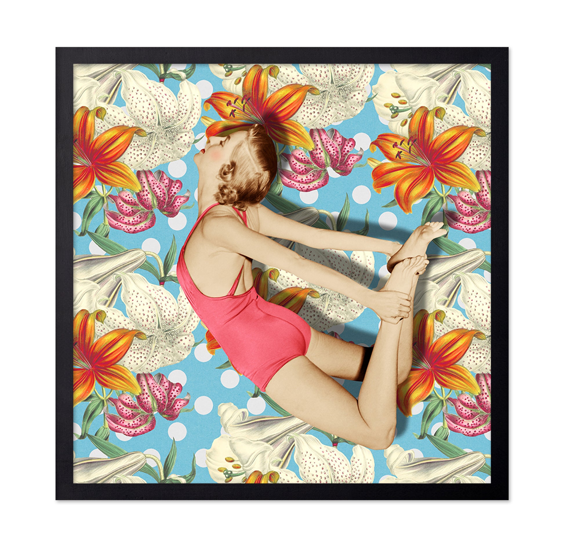 Floral Jump Pose
