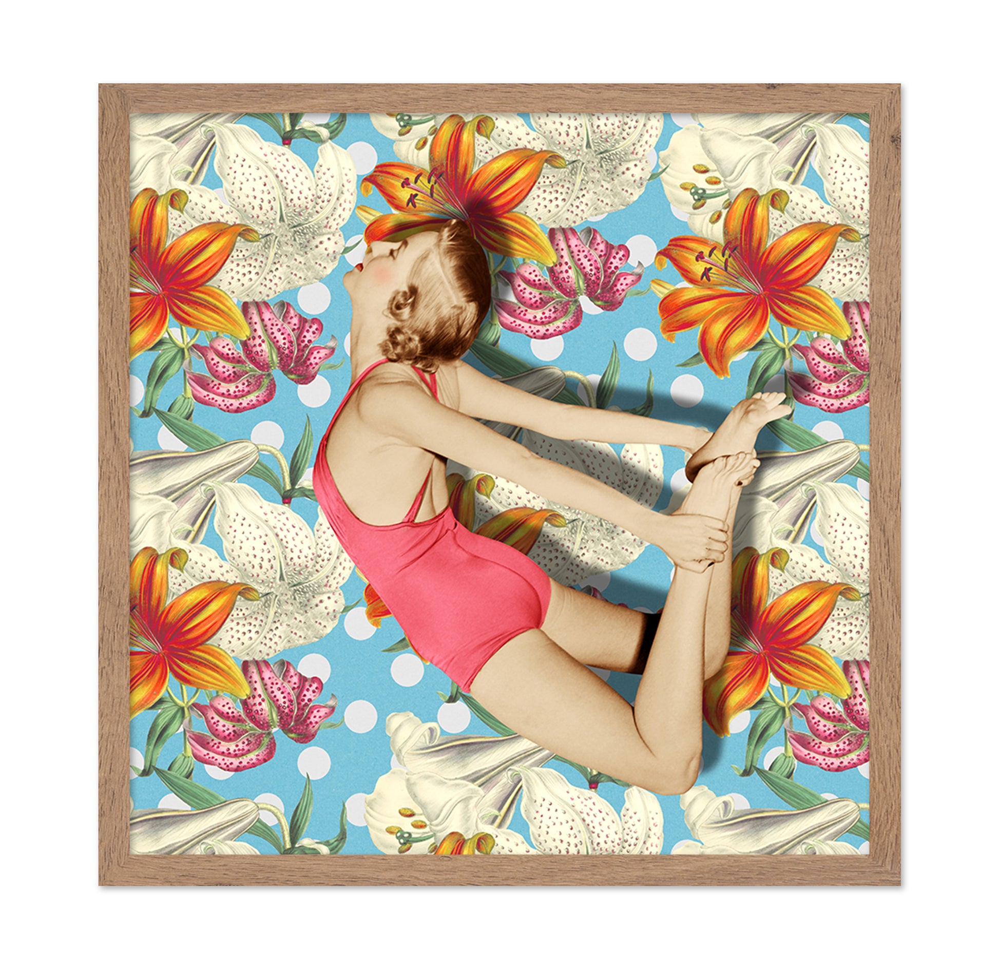 Floral Jump Pose