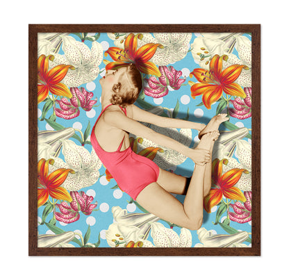Floral Jump Pose