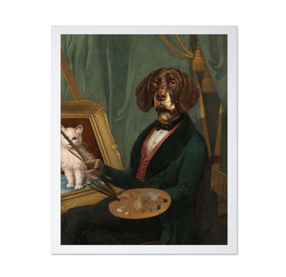 Dog Painter Portrait