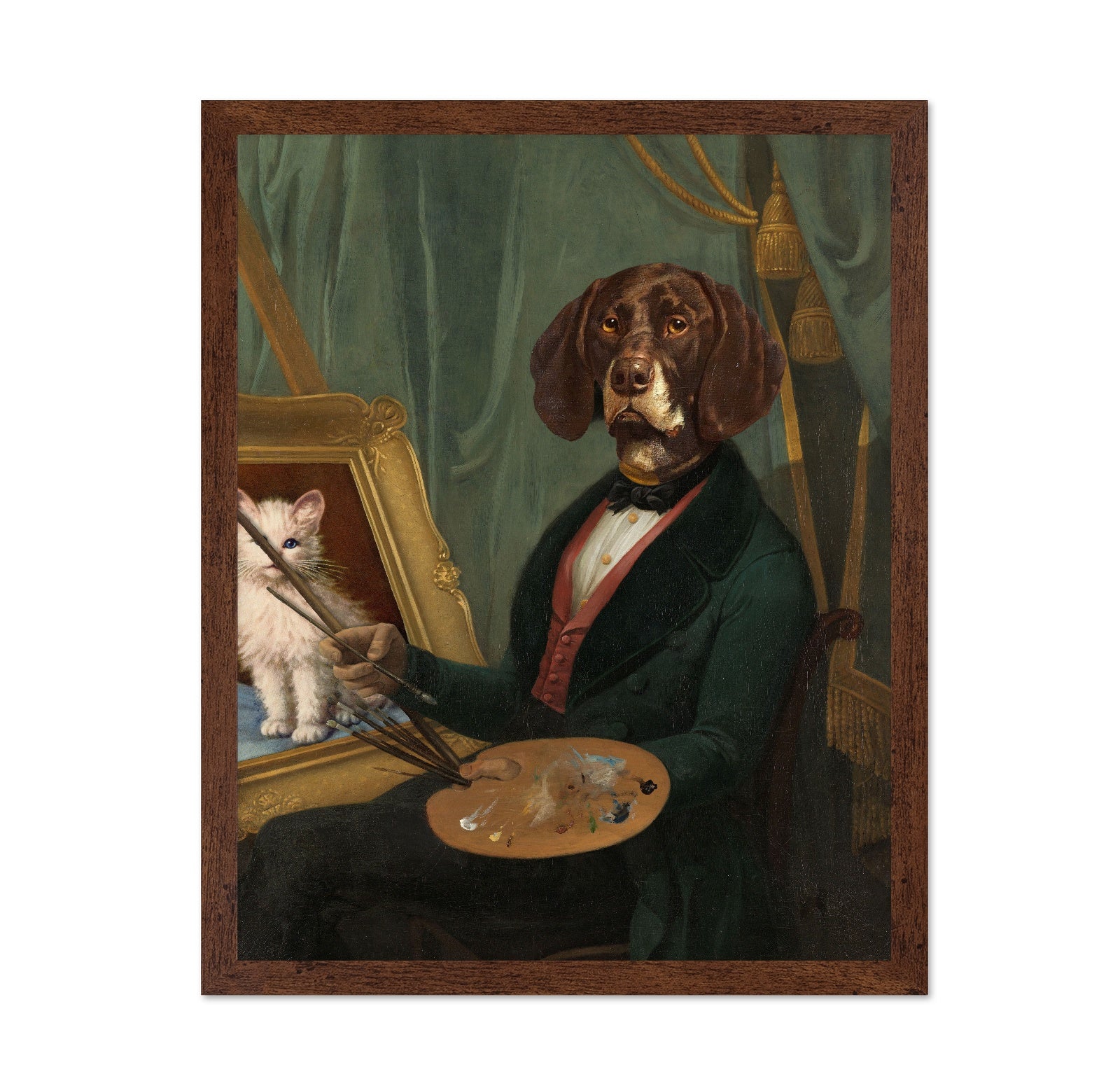 Dog Painter Portrait