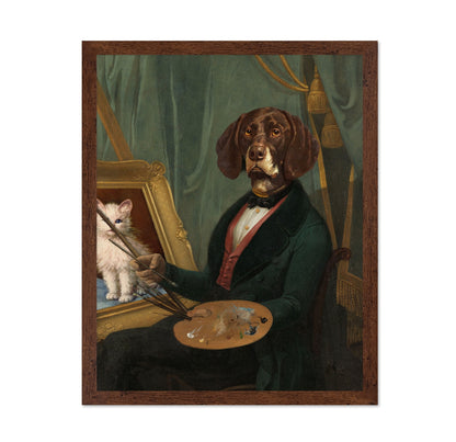 Dog Painter Portrait