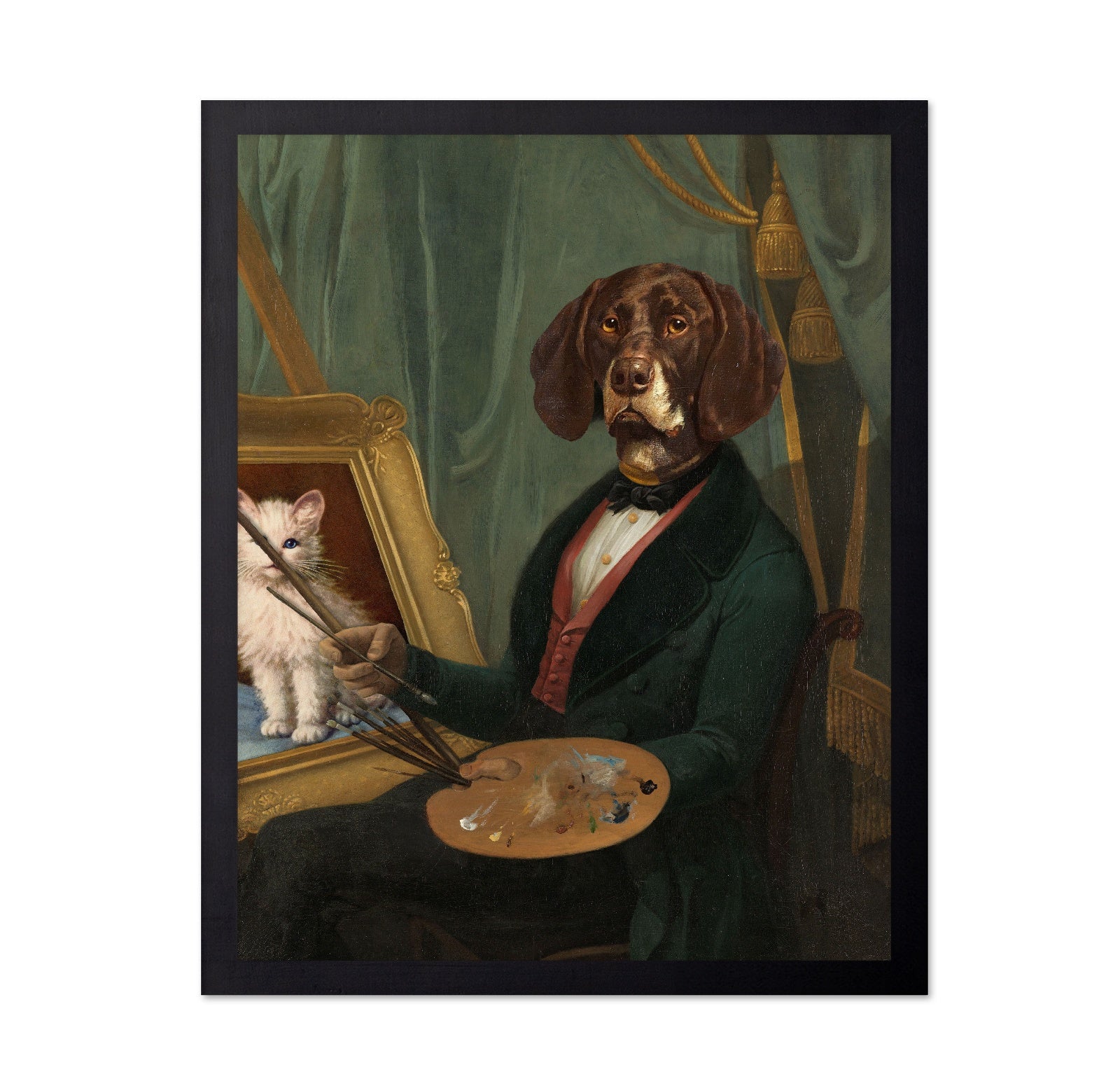 Dog Painter Portrait