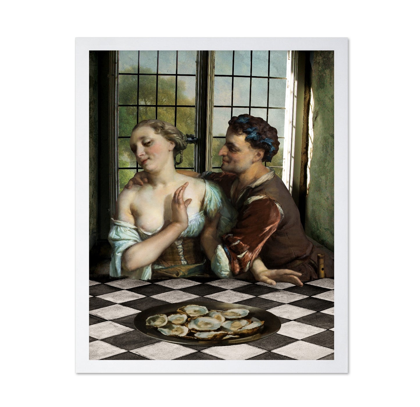 Romantic Oyster Scene