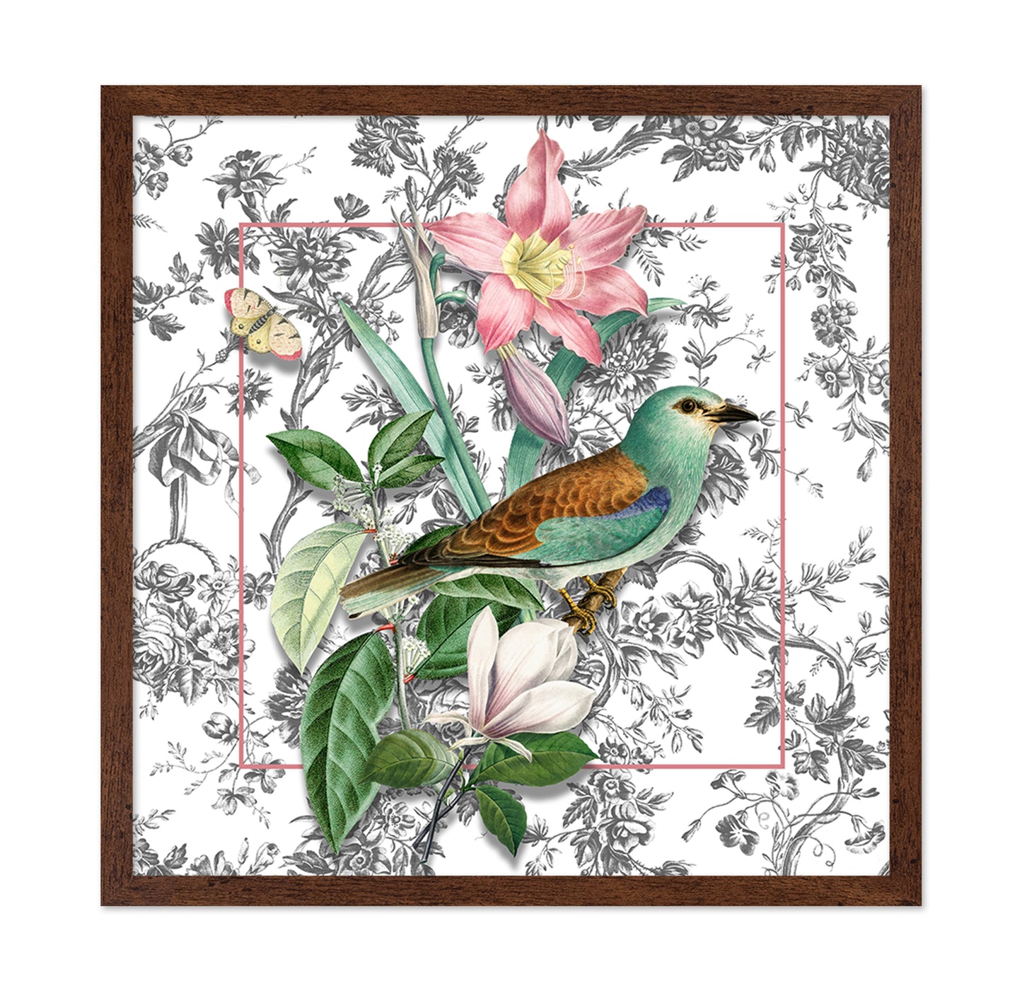 Botanical Bird Collage
