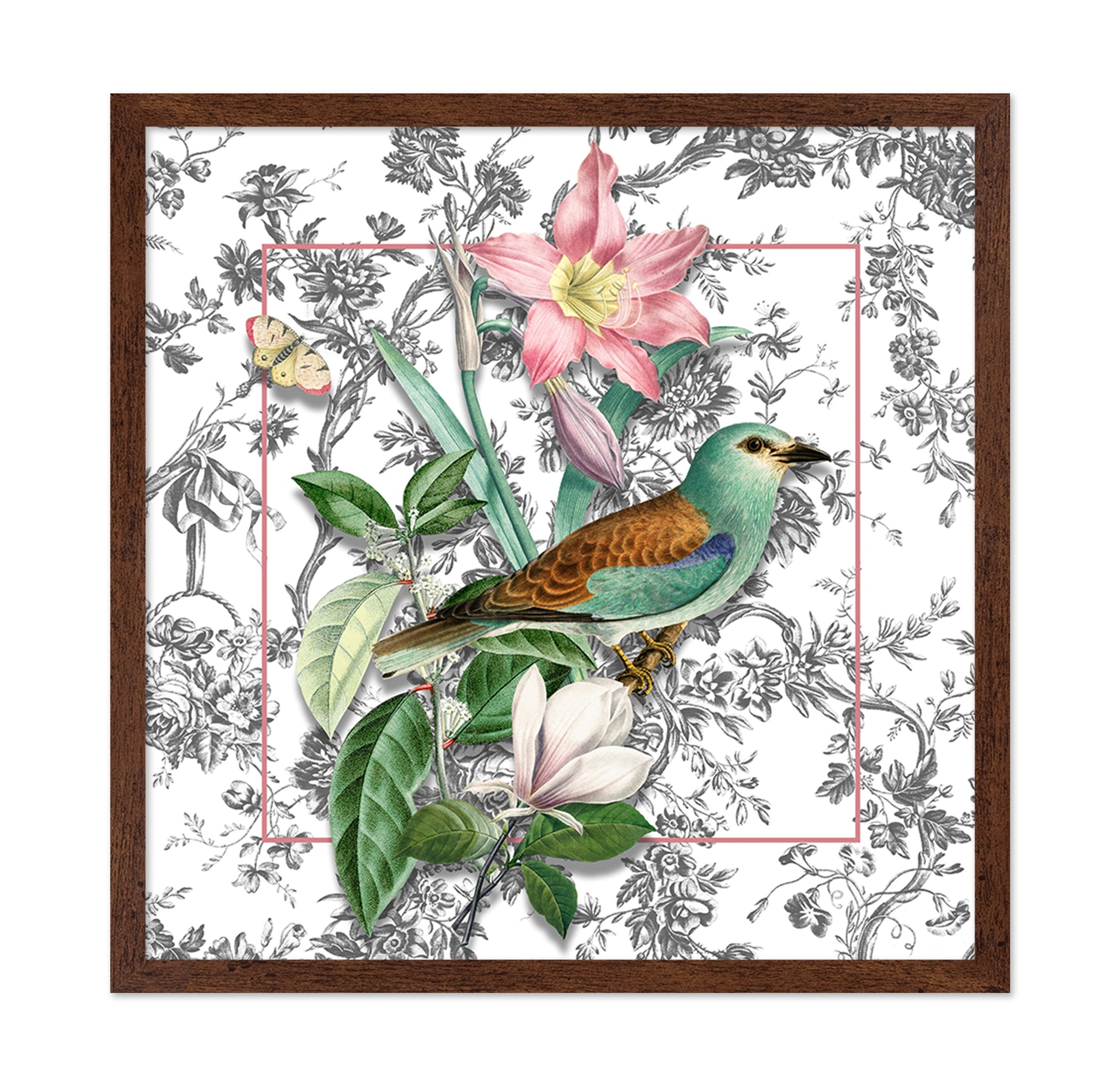 Botanical Bird Collage