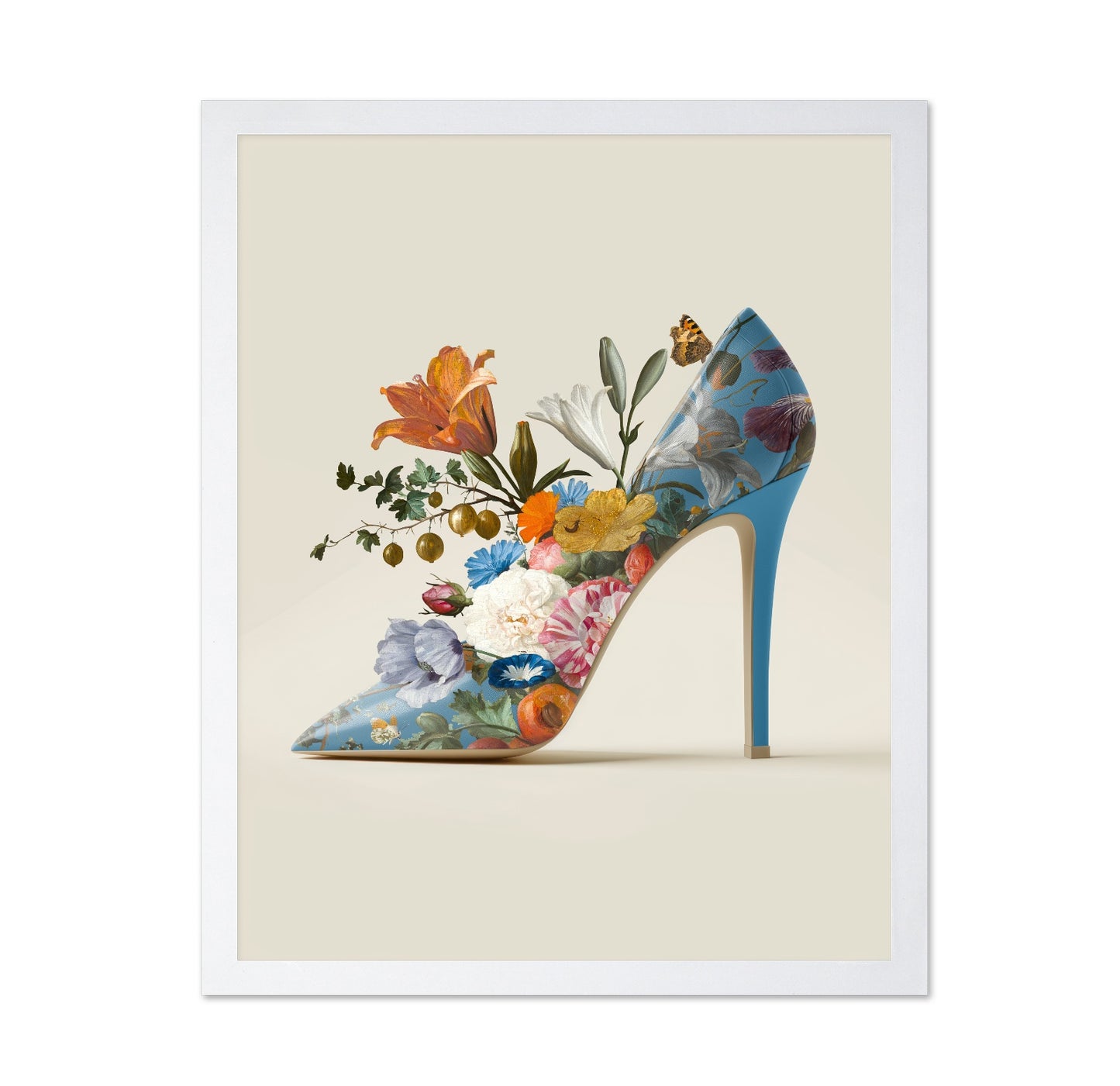 Floral Heel Design