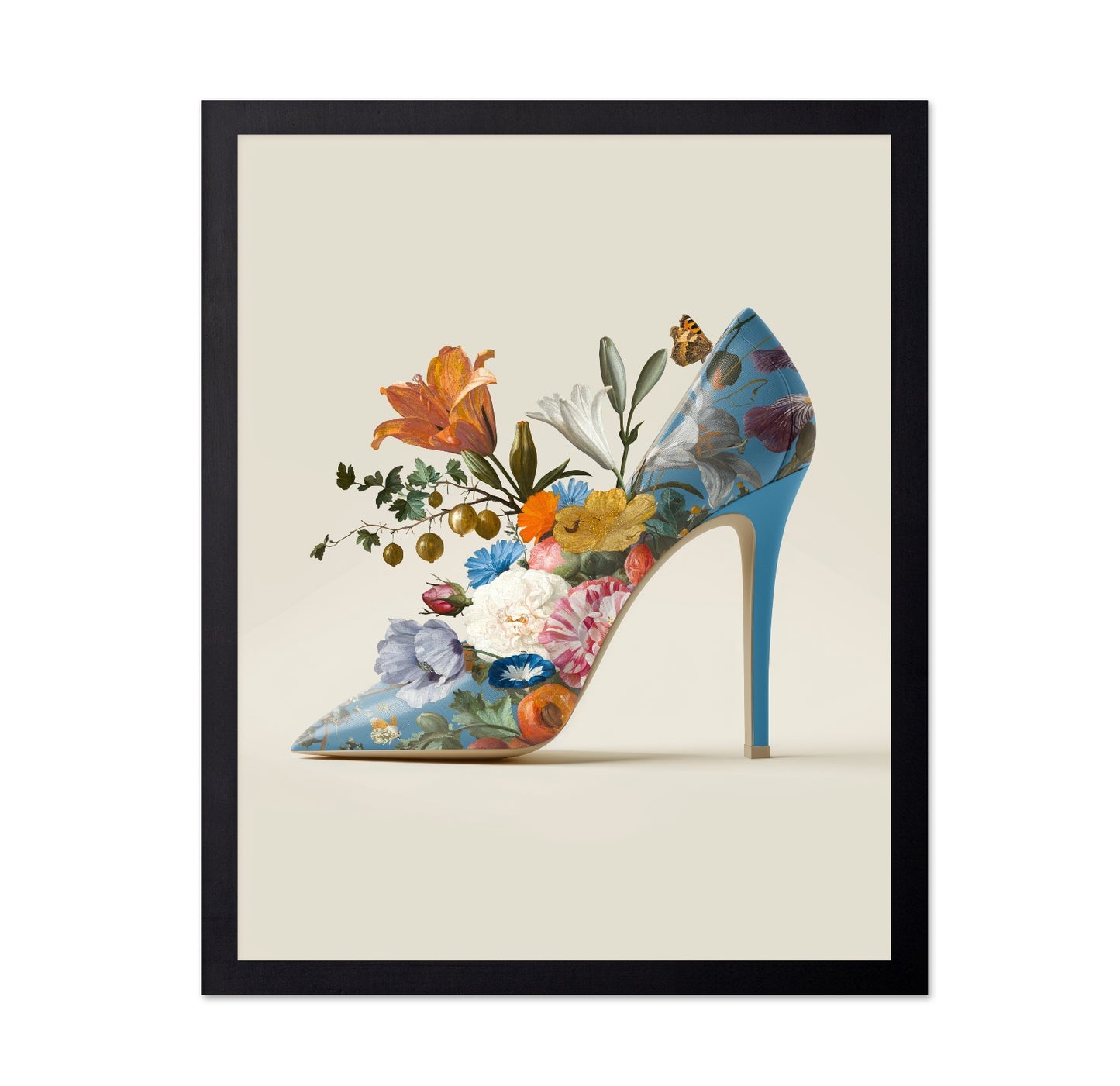 Floral Heel Design