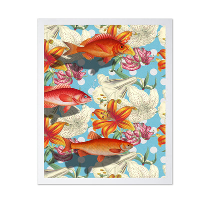 Floral Fish Pattern