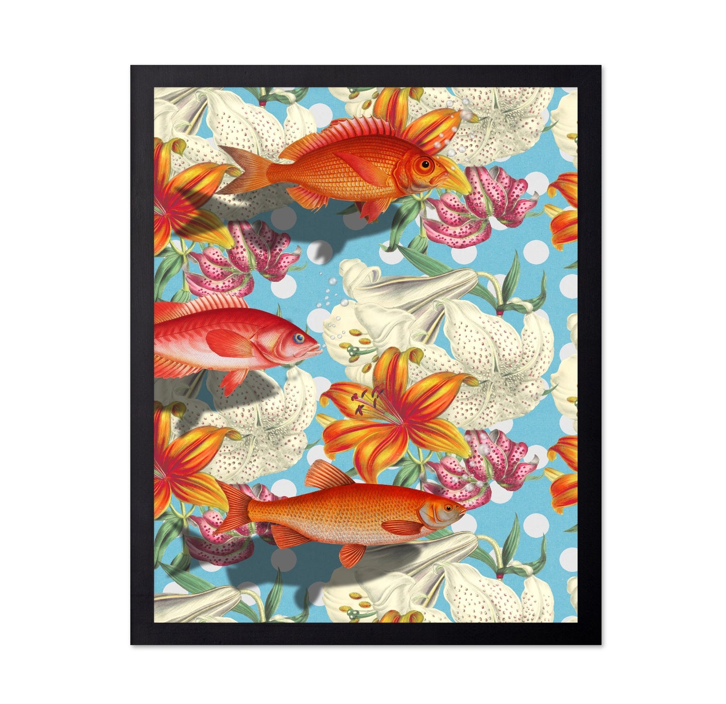Floral Fish Pattern