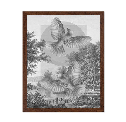 Flying Forest Birds