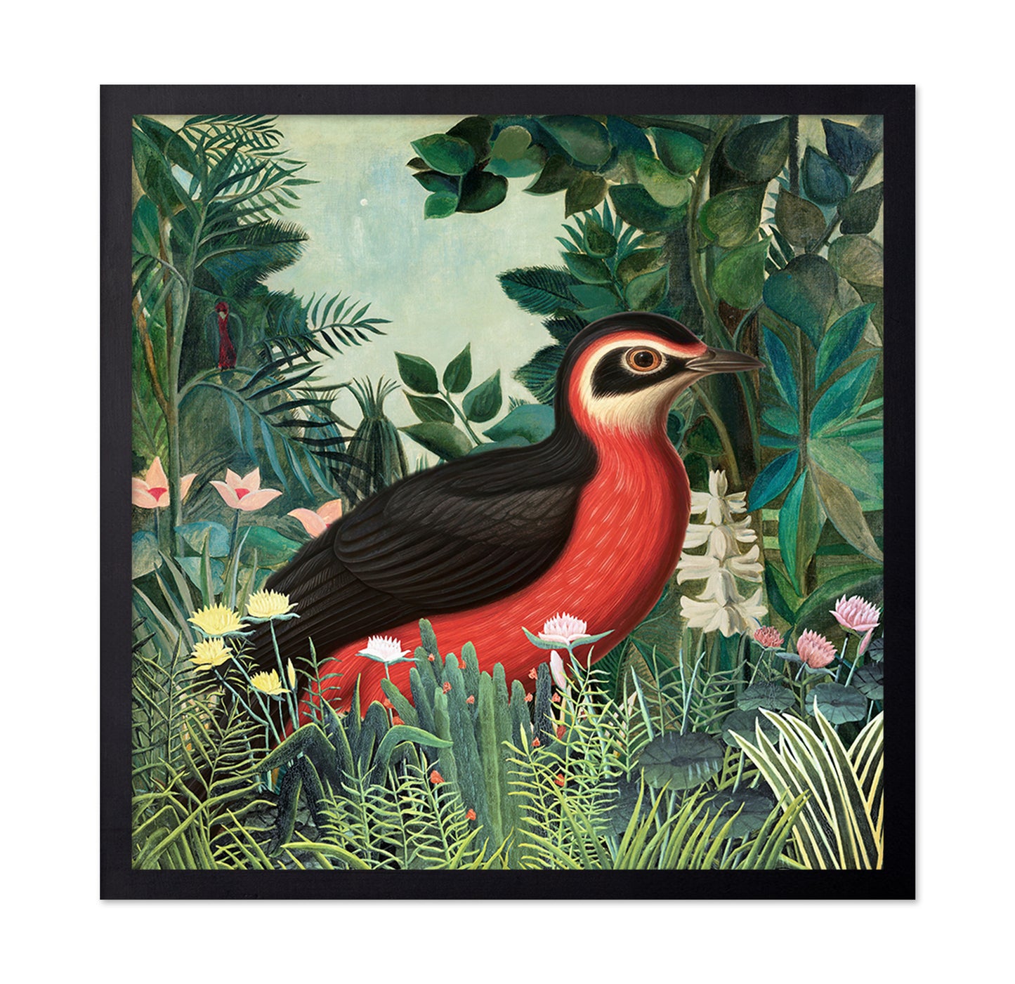 Tropical Red Bird