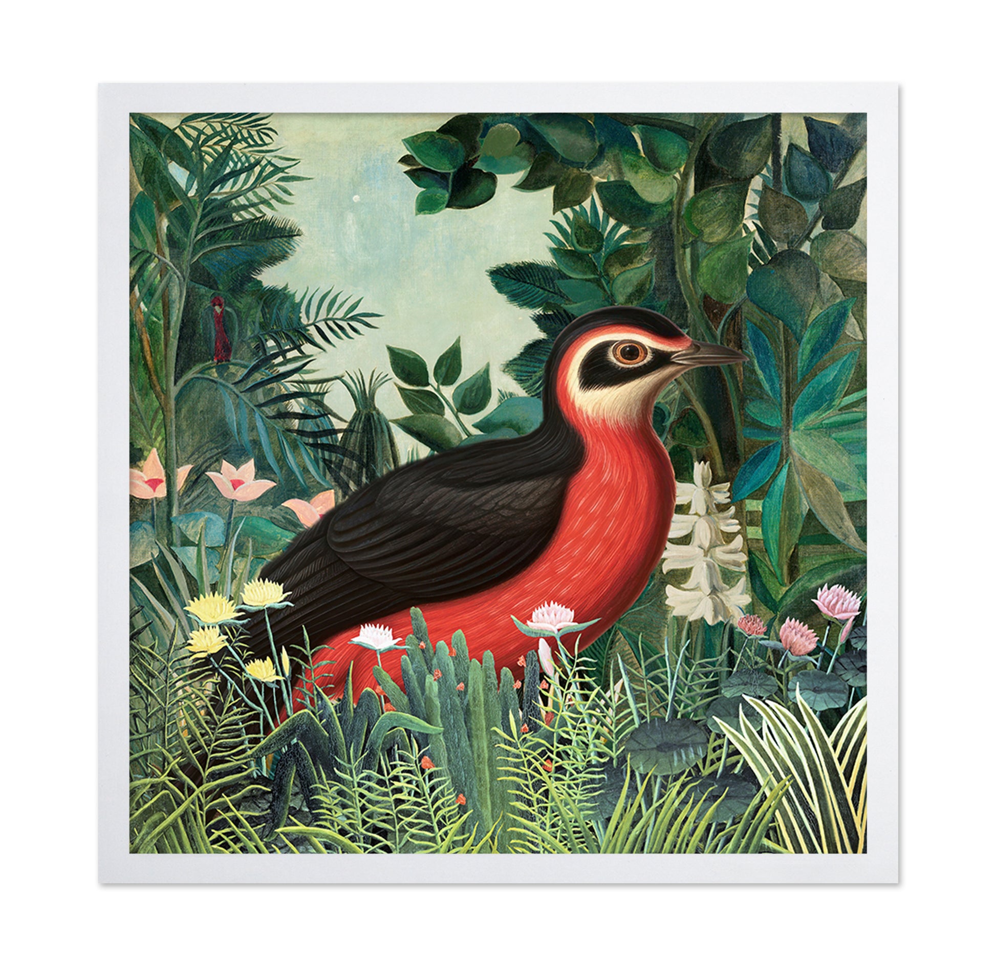Tropical Red Bird