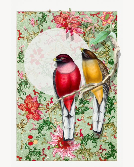 Songbirds In Garden