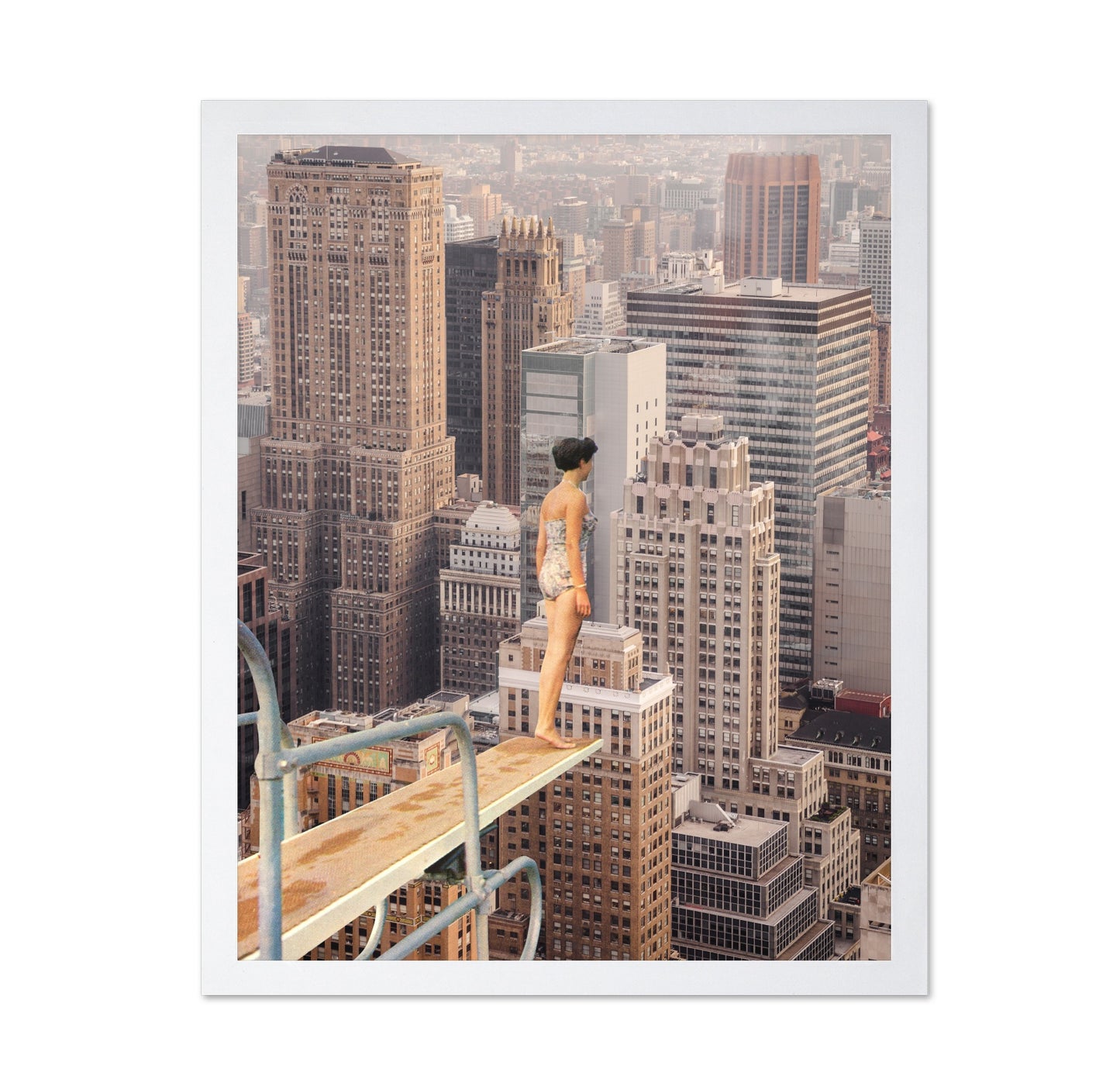 City Dive Above Skyline