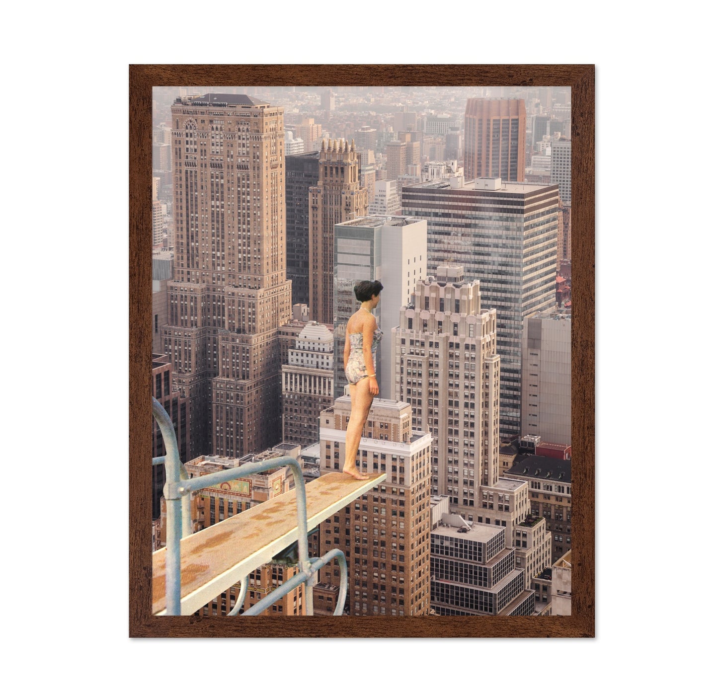 City Dive Above Skyline