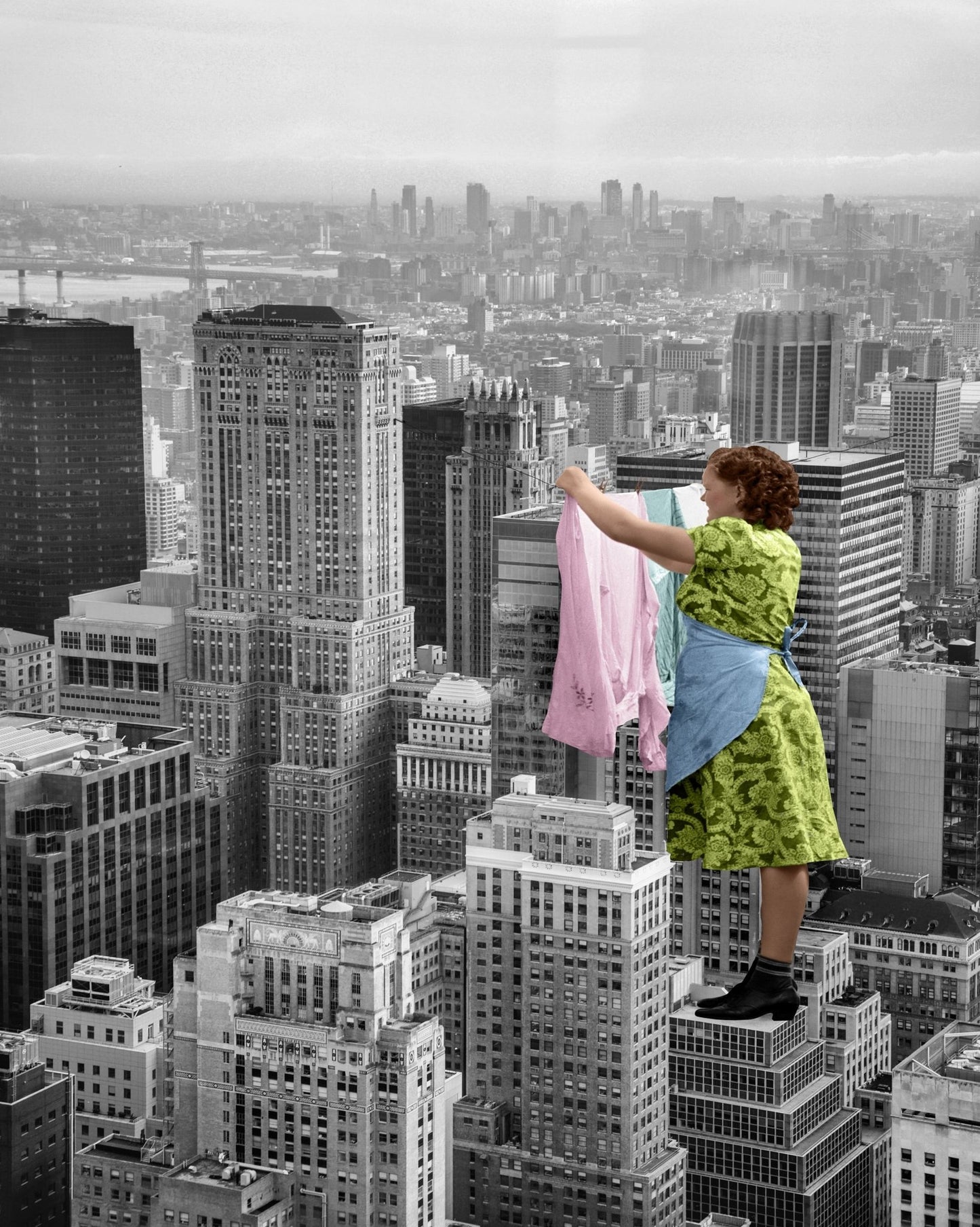 City Laundry Scene