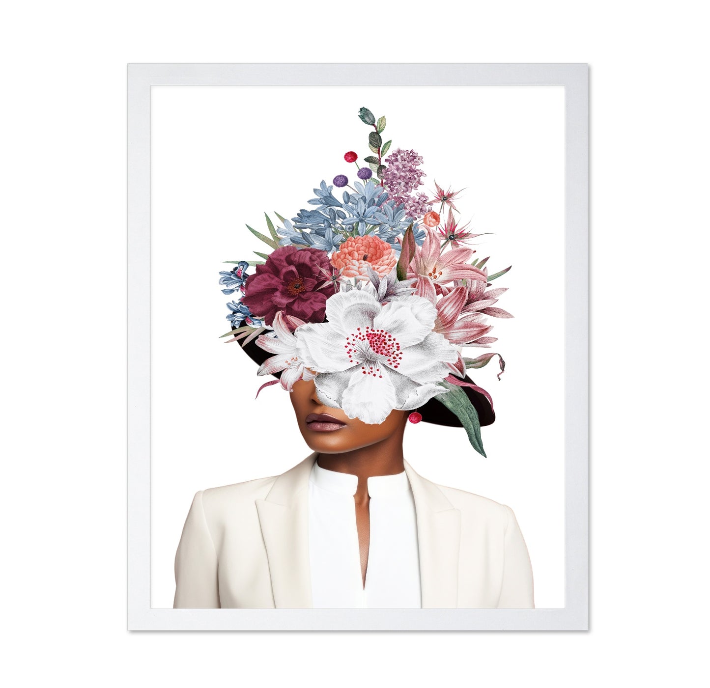 Floral Hat Portrait