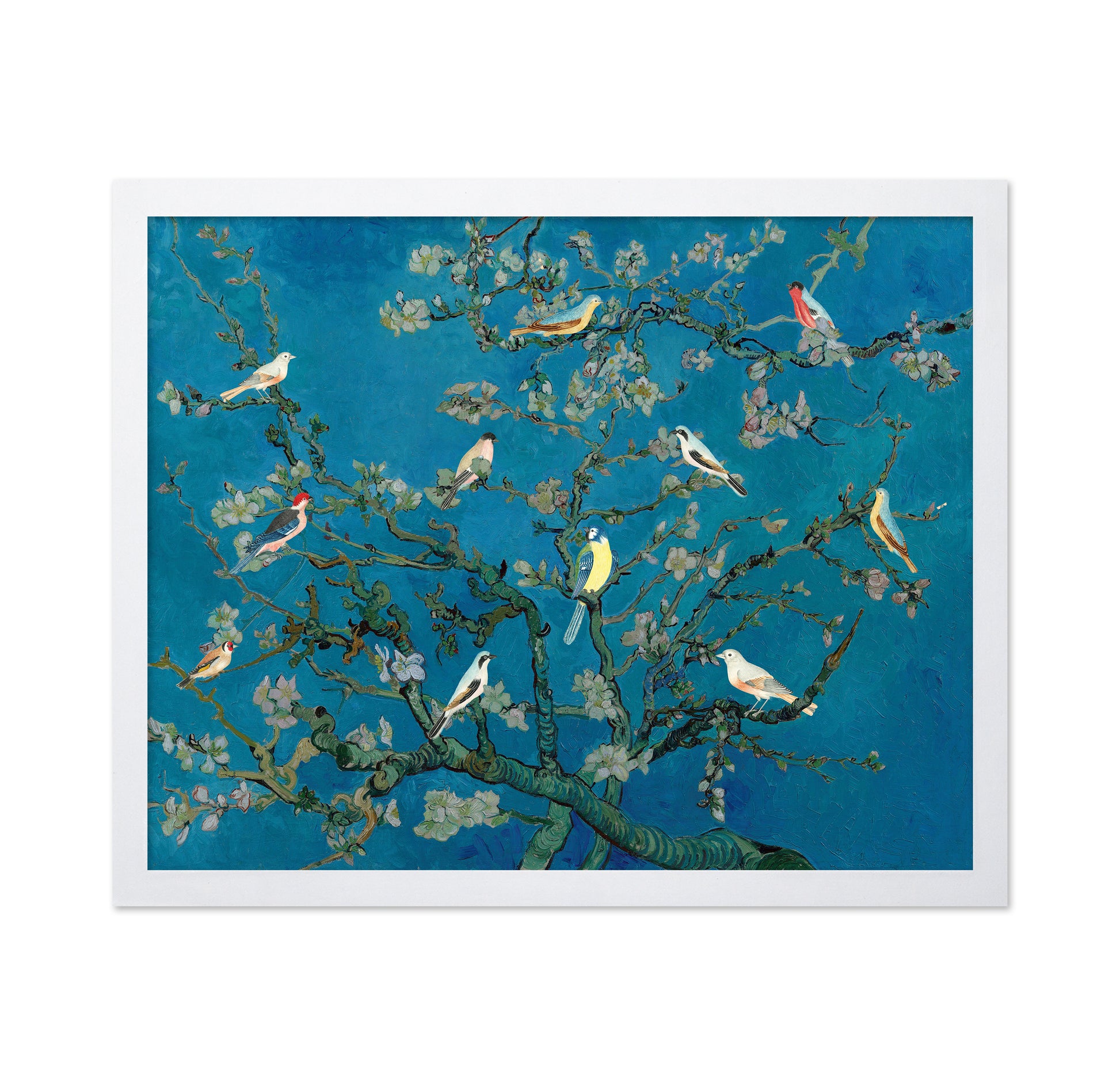 Almond Blossom Birds