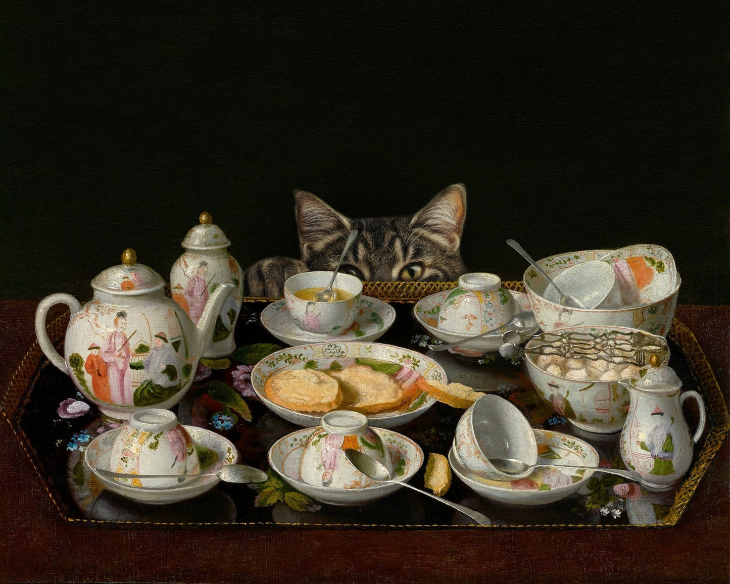 Curious Tea Cat