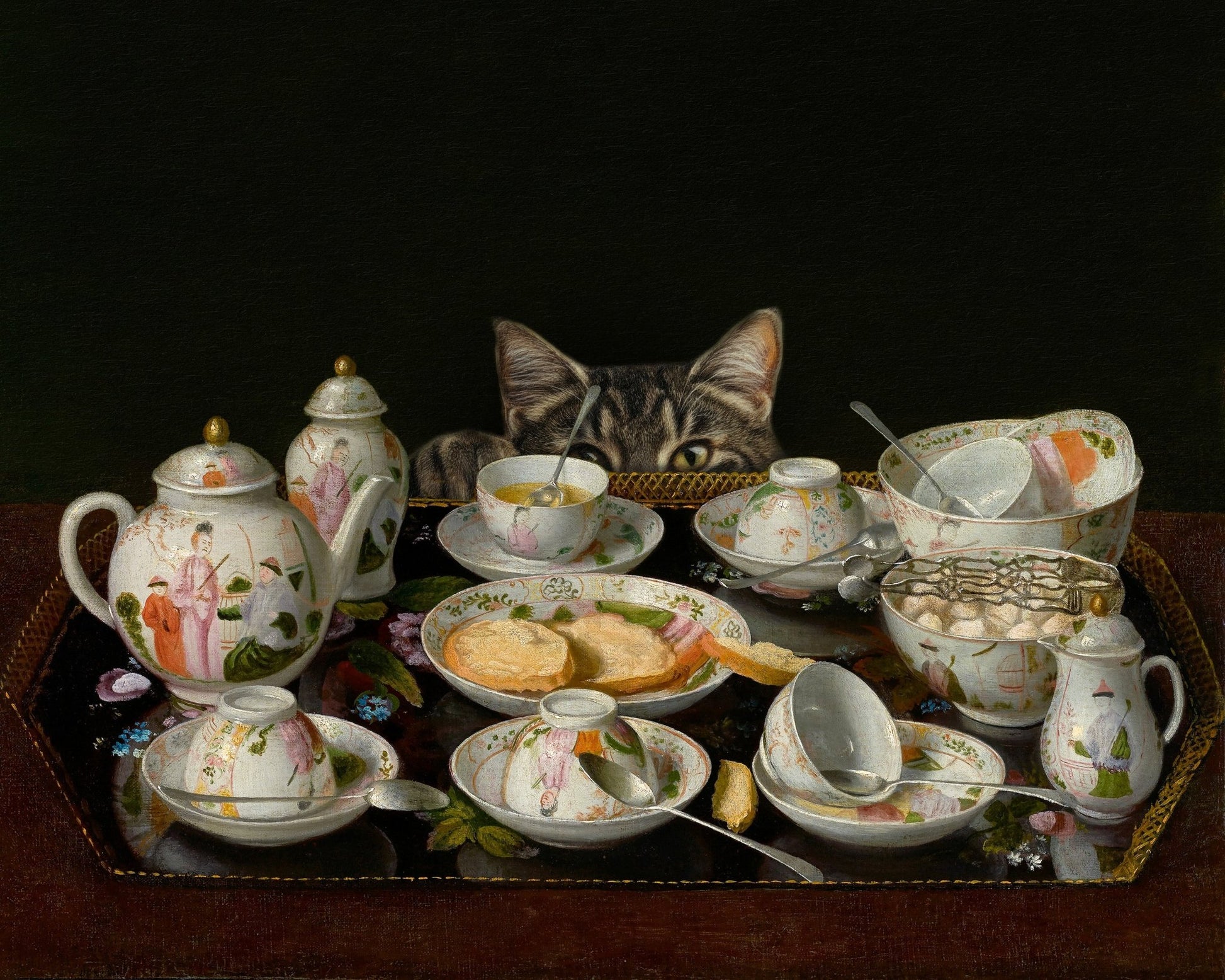 Curious Tea Cat