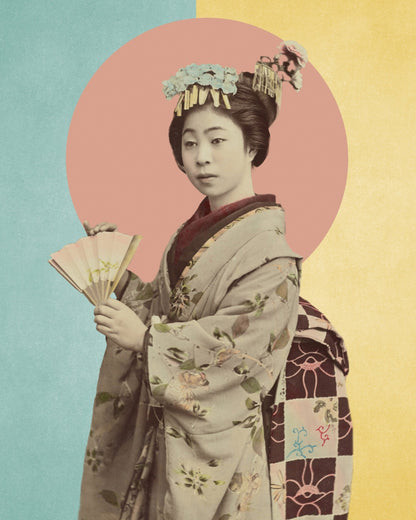 Elegant Woman With Fan