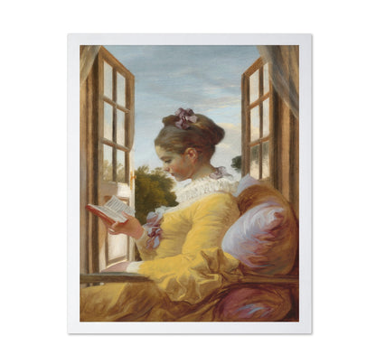 Girl Reading By Window