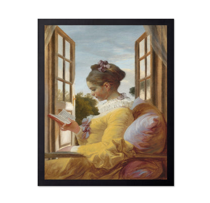 Girl Reading By Window