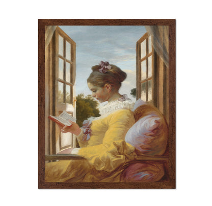 Girl Reading By Window
