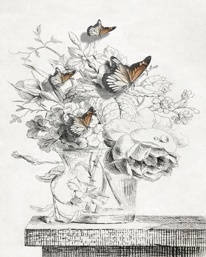 Butterfly Vase Sketch