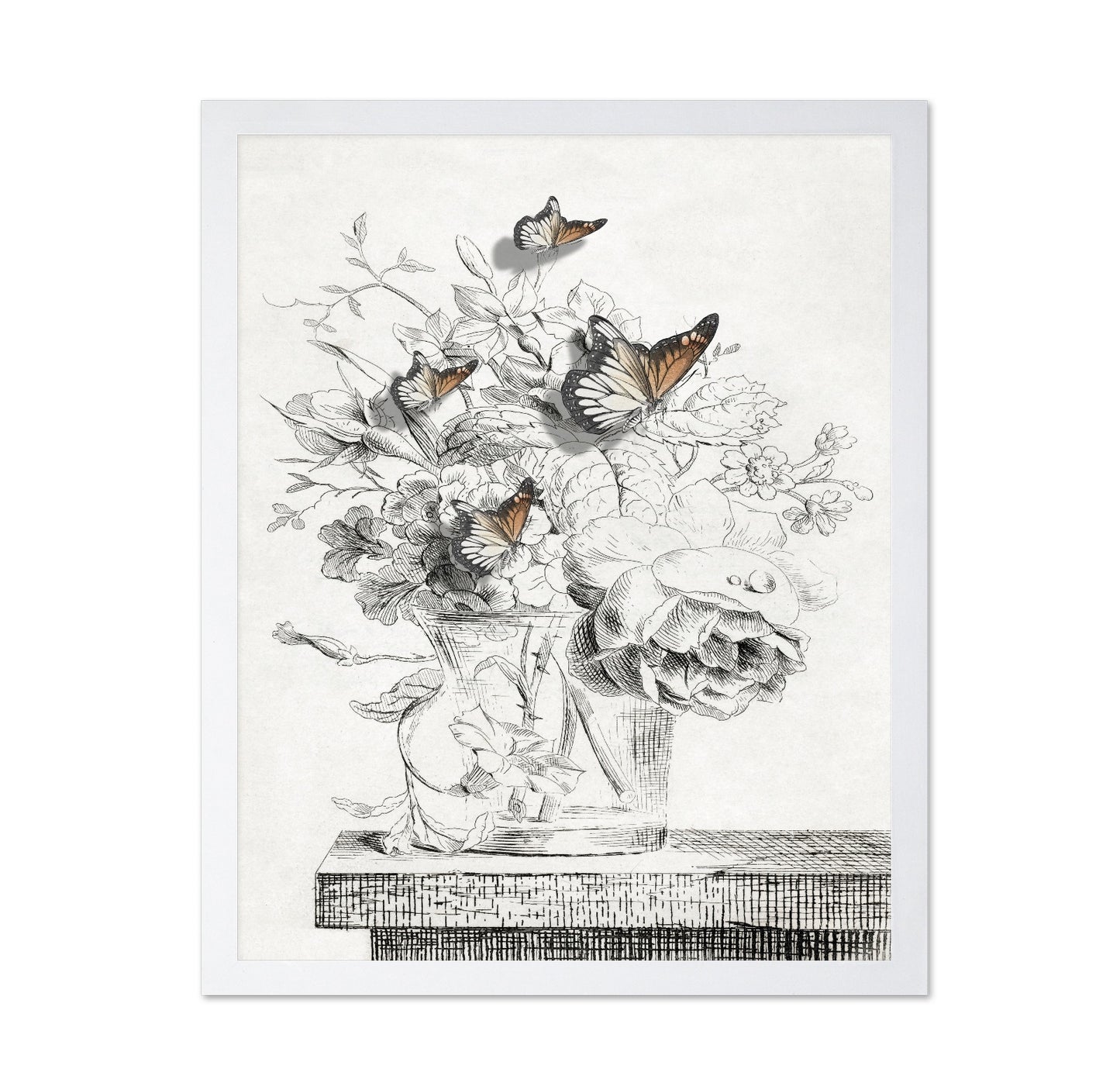 Butterfly Vase Sketch