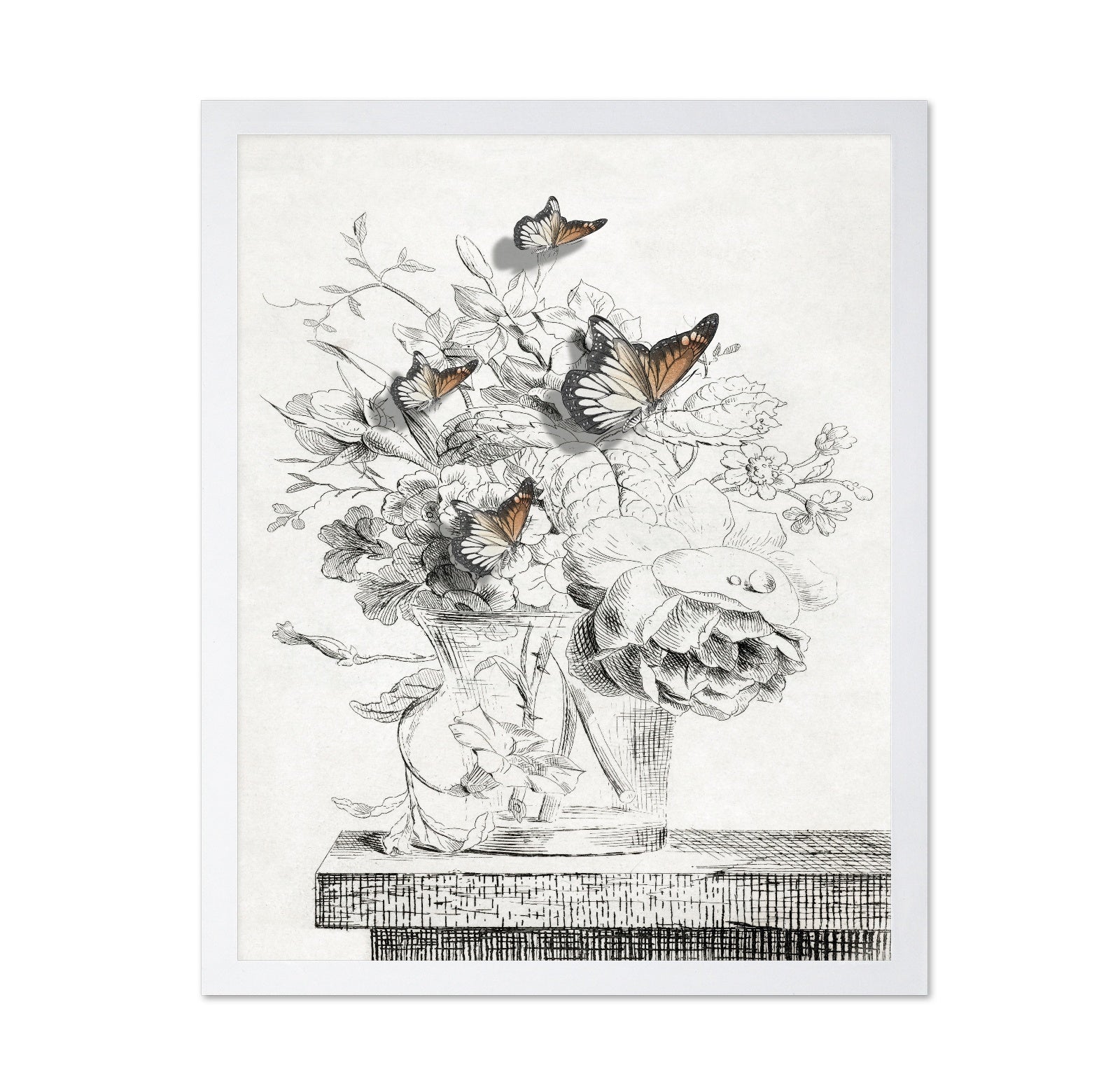 Butterfly Vase Sketch